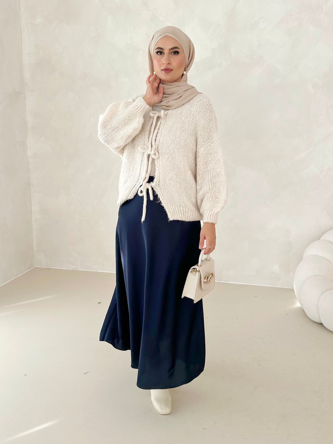 Jupe en satin Leya