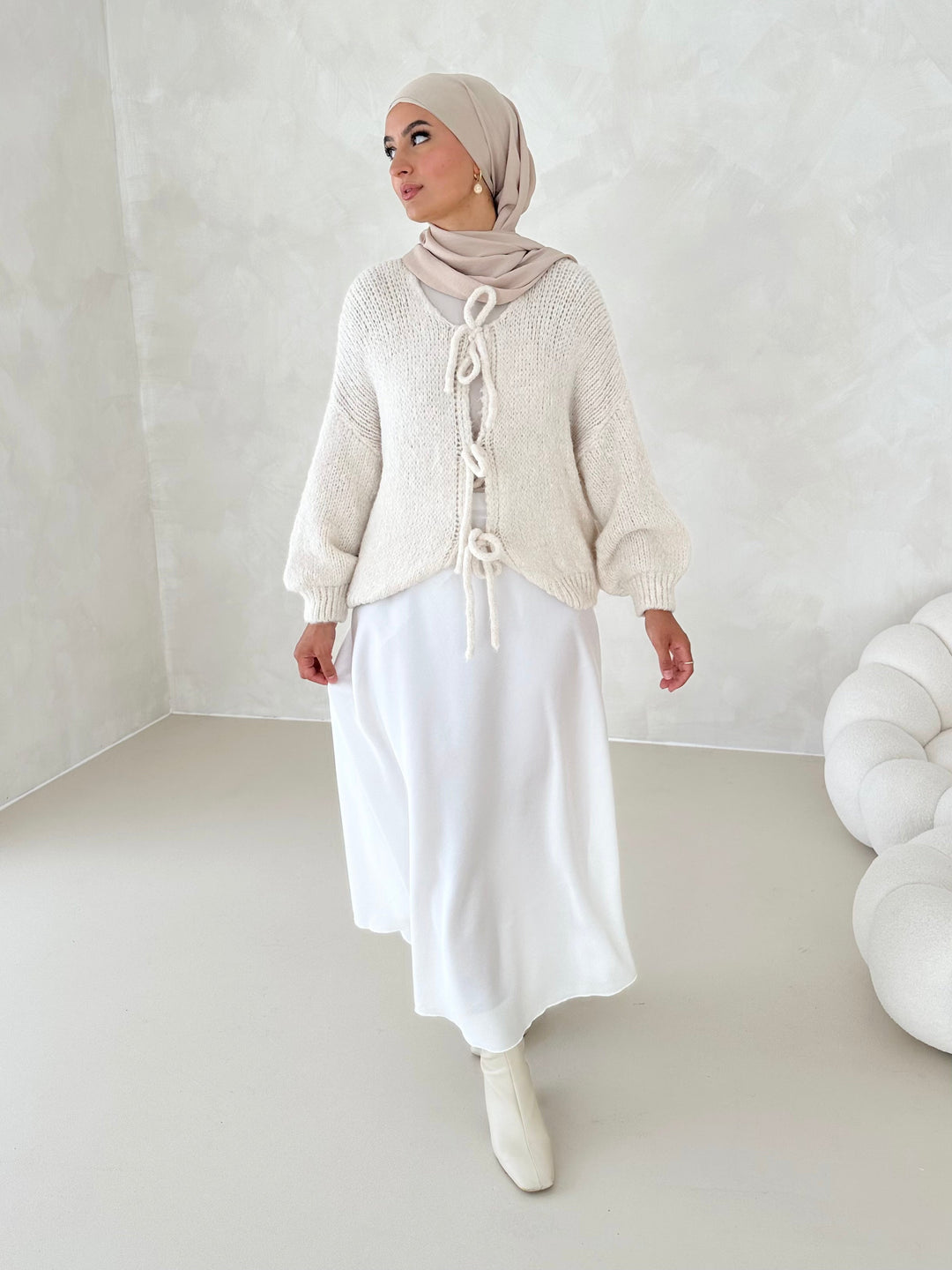 Jupe en satin Leya